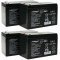4db Powery ólom zselés Akkumulátor helyettesíti Panasonic LC-R127R2PG 4db Powery ólom zselés Akkumulátor helyettesíti Panasonic LC-R127R2PG