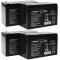 4db Powery lom zsels Akkumultor helyettesti Panasonic LC-R127R2PG