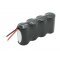 Vészvilágítás Akkumulátor, Ni-Cd, 4.8V, 1800mAh, F1x4, Sub-C, 20 cm vezetékkel Vészvilágítás Akkumulátor, Ni-Cd, 4.8V, 1800mAh, F1x4, Sub-C, 20 cm vezetékkel