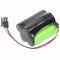Vészvilágítás Akkumulátor, Ni-MH, 4.8V, 1100mAh, F2+2 Mignon AA Akkumulátorpakk, 15 cm vezetékkel és csatlakozóval Vészvilágítás Akkumulátor, Ni-MH, 4.8V, 1100mAh, F2+2 Mignon AA Akkumulátorpakk, 15 cm vezetékkel és csatlakozóval