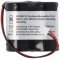 Vészvilágítás Akkumulátor, Ni-MH, 2.4V, 1800mAh, F1x2 Sub-C Akkumulátorpakk, 10 cm vezetékkel és csatlakozóval Vészvilágítás Akkumulátor, Ni-MH, 2.4V, 1800mAh, F1x2 Sub-C Akkumulátorpakk, 10 cm vezetékkel és csatlakozóval