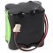 Vészvilágítás Akkumulátor, Ni-MH, 7.2V, 1500mAh, F2x3 Mignon AA Akkumulátorpakk, 20 cm vezetékkel és csatlakozóval Vészvilágítás Akkumulátor, Ni-MH, 7.2V, 1500mAh, F2x3 Mignon AA Akkumulátorpakk, 20 cm vezetékkel és csatlakozóval