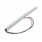Vészvilágítás Akkumulátor, Ni-MH, 4.8V, 1100mAh, L1x4 Mignon AA Akkumulátorpakk, 20 cm vezetékkel Vészvilágítás Akkumulátor, Ni-MH, 4.8V, 1100mAh, L1x4 Mignon AA Akkumulátorpakk, 20 cm vezetékkel