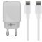 Goobay USB-C PD t�lt�k�szlet 20W 1m k�bel feh�r