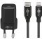 Lightning - USB-CT Power Delivery gyorstöltőkészlet (30 W),fekete Lightning - USB-CT Power Delivery gyorstöltőkészlet (30 W),fekete