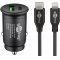 Dual USB auts gyorstlt kszlet Lightning tltfej s kbel (27 W)