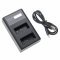 Helyettesítő dupla USB akkumulátor töltő kijelzővel Canon LP-E17 Helyettesítő dupla USB akkumulátor töltő kijelzővel Canon LP-E17