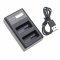 Helyettesítő dupla USB akkumulátor töltő kijelzővel Canon LP-E8 Helyettesítő dupla USB akkumulátor töltő kijelzővel Canon LP-E8