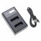 Helyettesítő dupla USB akkumulátor töltő kijelzővel Canon NB-13L Helyettesítő dupla USB akkumulátor töltő kijelzővel Canon NB-13L