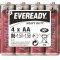 EVEREADY AA ceruza elem R6 4db/csomag, zsugorflis