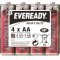 EVEREADY AA ceruza elem R6 4db/csomag, zsugorflis