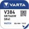 Varta gombelem, óraelem V384/SR41/SR736SW 1db/csomag Varta gombelem, óraelem V384/SR41/SR736SW 1db/csomag