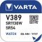 Varta gombelem, óraelem V389/SR54/SR1130W 1db/csomag Varta gombelem, óraelem V389/SR54/SR1130W 1db/csomag