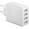 Goobay 4 USB-A portos telefon gyorstöltő, 30W, fehér Goobay 4 USB-A portos telefon gyorstöltő, 30W, fehér