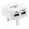 SKROSS USB hálózati adapter Egyesült Királyság 2xUSB 2,1A fehér SKROSS USB hálózati adapter Egyesült Királyság 2xUSB 2,1A fehér
