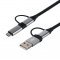 4 az 1-ben USB tltkbel USB 2.0 - USB-C Micro-USB