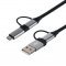 4 az 1-ben USB töltőkábel USB 2.0 - USB-C Micro-USB 4 az 1-ben USB töltőkábel USB 2.0 - USB-C Micro-USB