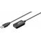 Aktív USB 2.0 hosszabító kábel, fekete, 10m Aktív USB 2.0 hosszabító kábel, fekete, 10m
