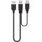 USB 2.0 Hi-Speed Dual Power hosszabbító kábel 2db A csatlakozó > A csatlakozó USB 2.0 Hi-Speed Dual Power hosszabbító kábel 2db A csatlakozó > A csatlakozó