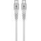 USB-C kábel, szövetborítás, fém csatlakozóval 2m, 60W, fehér - A készlet erejéig! USB-C kábel, szövetborítás, fém csatlakozóval 2m, 60W, fehér - A készlet erejéig!
