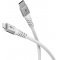Lightning - USB-C töltő és szinkronizáló szövetkábel, 2m fehér MFI tanusítvánnyal Lightning - USB-C töltő és szinkronizáló szövetkábel, 2m fehér MFI tanusítvánnyal