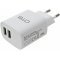 Powery univerzális adapter akkumulátor töltő Samsung, iPhone, HTC 2db USB kimenet 2,1A fehér Powery univerzális adapter akkumulátor töltő Samsung, iPhone, HTC 2db USB kimenet 2,1A fehér