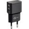 Goobay hálózati usb töltő 2 x USB aljzat 2,4A fekete Goobay hálózati usb töltő 2 x USB aljzat 2,4A fekete