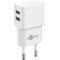 Goobay hálózati usb töltő 2 x USB aljzat 2,4A fehér Goobay hálózati usb töltő 2 x USB aljzat 2,4A fehér