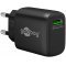 Hálózati USB töltőfej gyorstöltő adapter QC3.0, 18W, fekete Hálózati USB töltőfej gyorstöltő adapter QC3.0, 18W, fekete