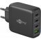 Hálózati gyorstöltő USB-C power delivery, 68W, fekete Hálózati gyorstöltő USB-C power delivery, 68W, fekete