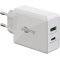 Hálózati gyorstöltő USB-C PD (Power Delivery) 30W, fehér Hálózati gyorstöltő USB-C PD (Power Delivery) 30W, fehér