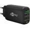 65W hlzati USB-C gyorstlt tbbportos Power Delivery, fekete