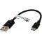 goobay USB-C töltő és szinkronizáló kábel USB-C aljzatos készülékekhez, 10cm, fekete goobay USB-C töltő és szinkronizáló kábel USB-C aljzatos készülékekhez, 10cm, fekete