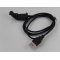 USB tltkbel / tltlloms / dokkol Garmin Edge 20, 25 fekete (1m)