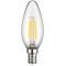 Goobay filament LED gyertya izz 6W 1055lm E14 Meleg-fehr