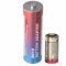 CR123 -> 2R10 elem adapter, 3V 73x21mm max. 1600mAh 1db CR123A elemmel - Kirusts!