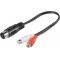 Audio kbel 5 plus DIN csatlakoz > Stereo RCA anya, 20cm