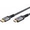 DisplayPort - HDMI kbel 1m szvetbortsos, szrke