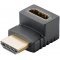 HDMI adapter 90 -ban fajltott, vertiklis, 8K 60Hz - A kszlet erejig!