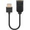 Goobay HDMI hosszabt adapter, 0.1m, fekete - Kirusts! - A kszlet erejig!