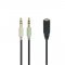 Jack fejhallgató, fülhallgató átalakító / splitter PC, 3.5mm-es Jack fejhallgató, fülhallgató átalakító / splitter PC, 3.5mm-es