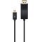 USB-C - DisplayPort adapterkábel (4k 60 Hz), 1,20 m, Fekete USB-C - DisplayPort adapterkábel (4k 60 Hz), 1,20 m, Fekete