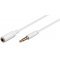 Fejhallgató és audio AUX hosszabbító kábel, 4 pines, 3,5 mm vékony Fejhallgató és audio AUX hosszabbító kábel, 4 pines, 3,5 mm vékony