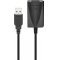 Aktv 2.0 USB hosszabbt kbel, black, 5m