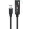 Aktív USB 3.0 hosszabbító kábel, fekete 5m Aktív USB 3.0 hosszabbító kábel, fekete 5m