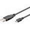 Goobay USB kábel 2.0 micro USB csatlakozóval 1,8m fekete - Kiárusítás! - A készlet erejéig! Goobay USB kábel 2.0 micro USB csatlakozóval 1,8m fekete - Kiárusítás! - A készlet erejéig!