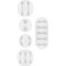 Goobay 5db-os szett (1,2,3,5 csatorns) kbelrendezshez fehr