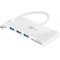 USB-C adapter - kártyaolvasó és 3db 3.0 USB USB-C adapter - kártyaolvasó és 3db 3.0 USB