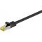 Goobay UTP kábel CAT7, fekete, 3m, RJ45 csatlakozó Goobay UTP kábel CAT7, fekete, 3m, RJ45 csatlakozó