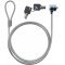 Goobay laptop biztons�gi z�r m�anyagbor�t�s� ac�lk�bel 1,5m 4,5mm T-csap 2 kulccsal